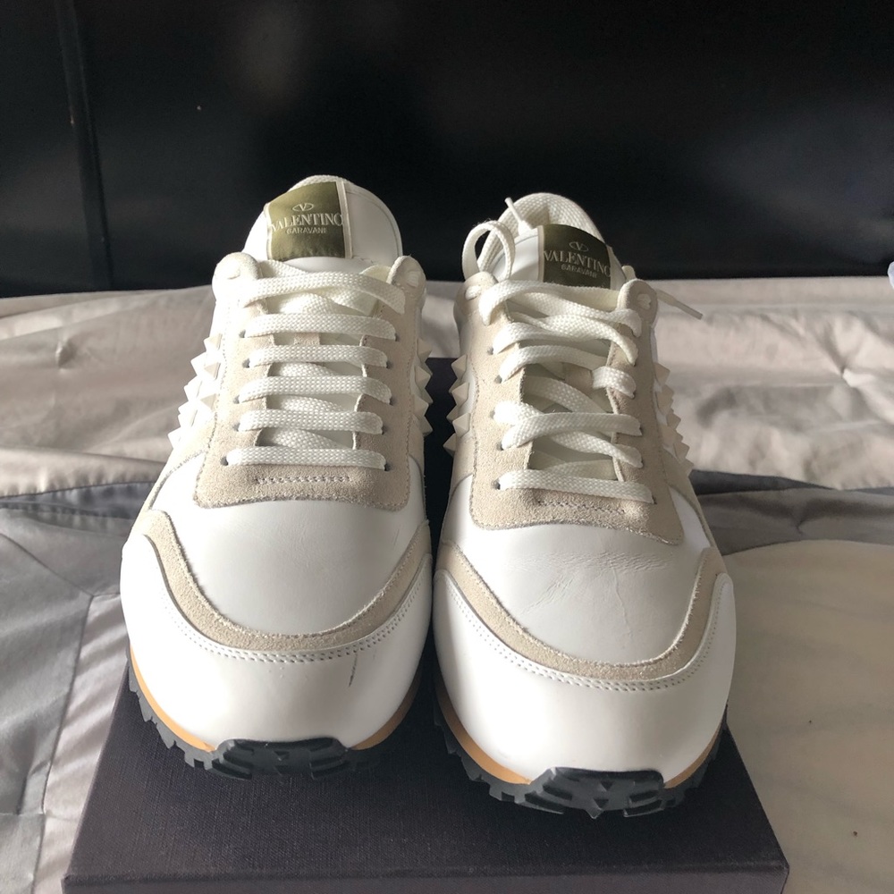 ValentinoGaravaniMen's Rockstud Denim Sneaker Sz43